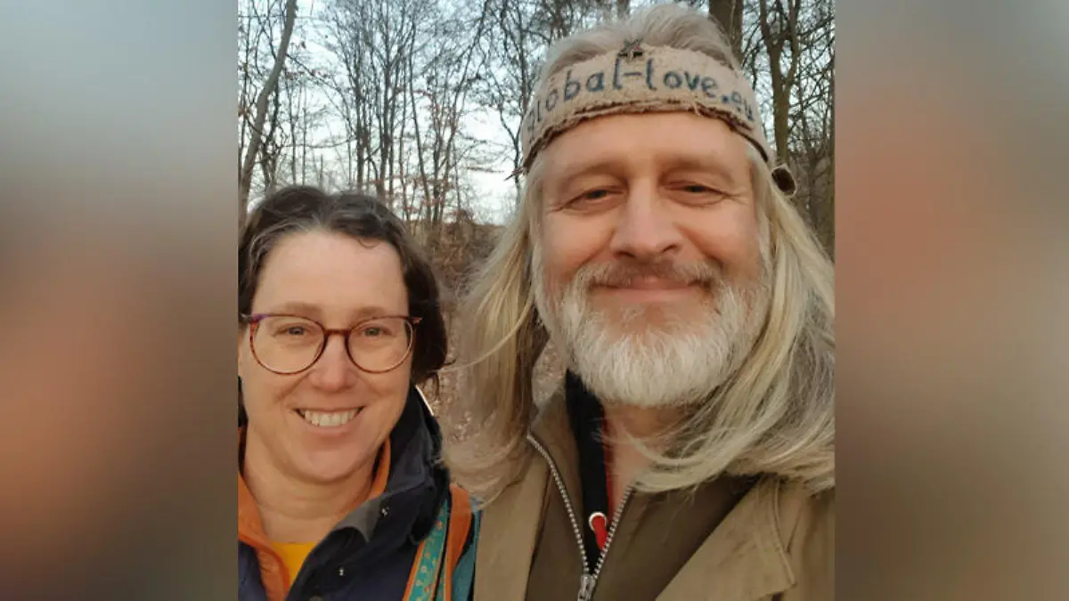 Jürgen Wagner, alias "Öff Öff", mit seiner zweiten Frau Anke Rochelt.