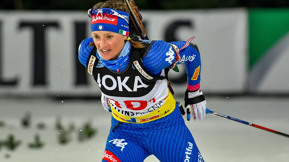 GER, JOKA Biathlon-WTC auf Schalke / 28.12.2017, Veltins-Arena, Gelsenkirchen, GER, JOKA Biathlon-WTC auf Schalke, im Bild Karin Oberhofer (Italia) *** GER JOKA biathlon WTC on Schalke 28 12 2017 Veltins arena Gelsenkirchen GER JOKA biathlon WTC on Schalke in the Karin Oberhofer Italia picture nordphotox/xMauelshagen nph00321