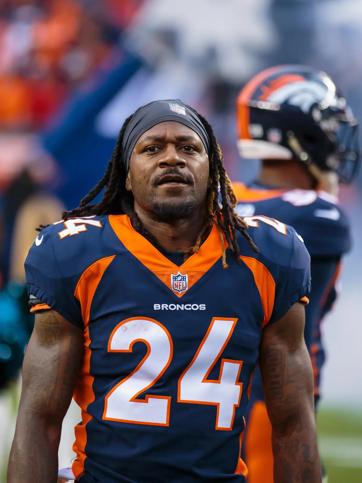 NFL, American Football Herren, USA Kansas City Chiefs at Denver Broncos, Oct 1, 2018 Denver, CO, USA Denver Broncos cornerback Adam Jones 24 against the Kansas City Chiefs at Broncos Stadium at Mile High. Mandatory Credit: Mark J. Rebilas-USA TODAY Sports, 01.10.2018 18:06:01, 11383972, NFL, Kansas City Chiefs, Denver Broncos, Pacman Jones, Mile High, Adam Jones, Broncos Stadium PUBLICATIONxINxGERxSUIxAUTxONLY Copyright: xMarkxJ.xRebilasx 11383972