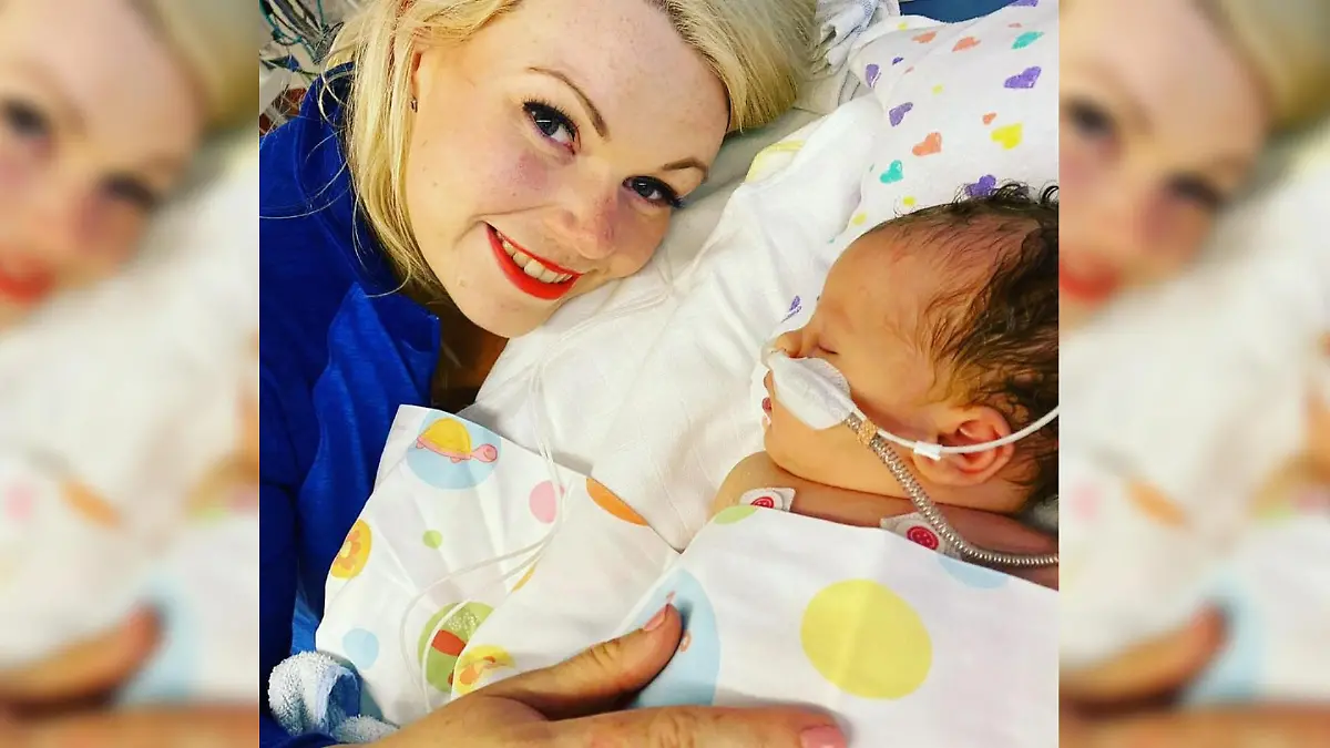 Charlotte Wheeler wusste bis zur Geburt ihrer Tochter Evelyn nicht, dass sie mit ihr schwanger war.