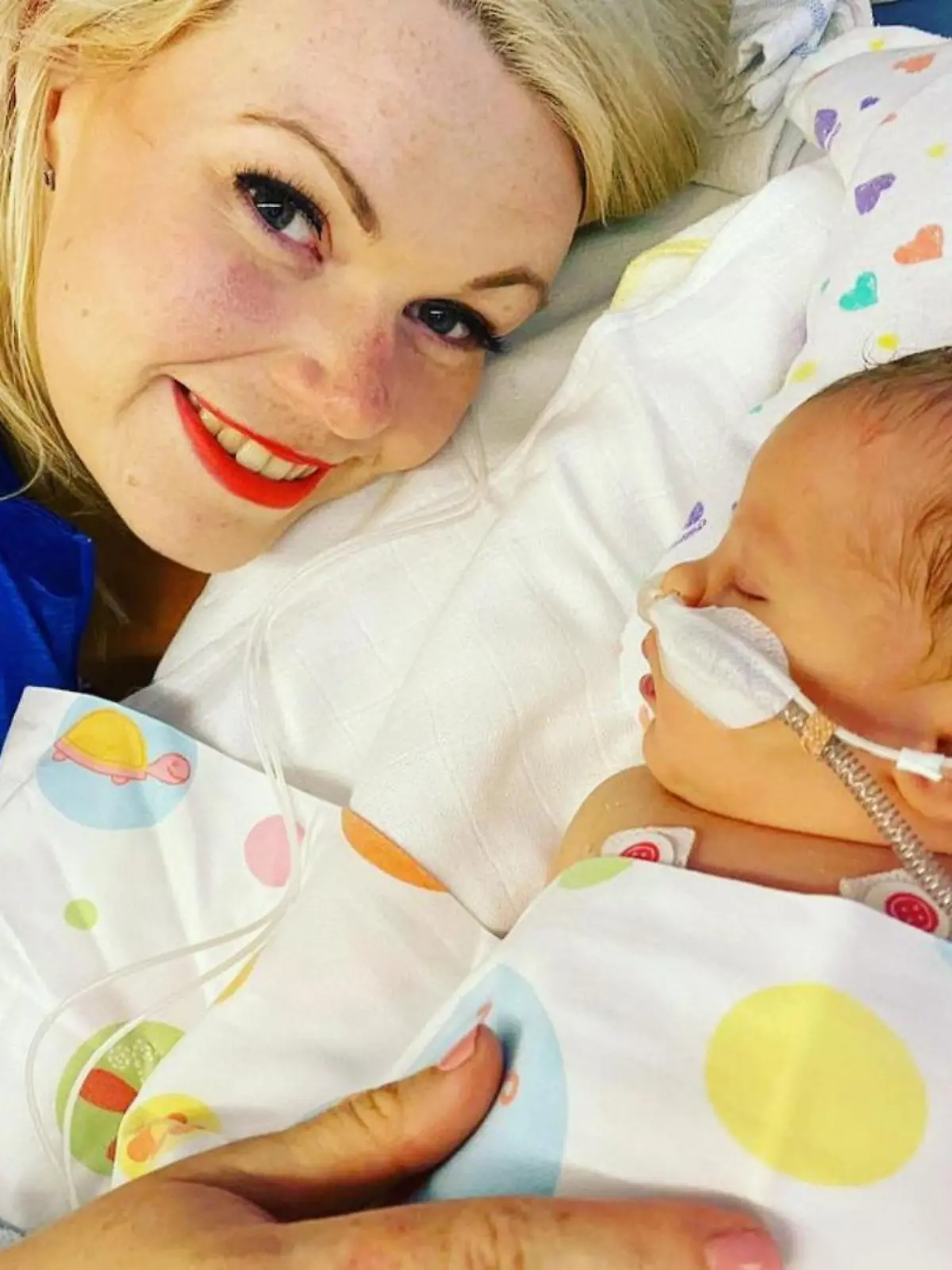 Charlotte Wheeler wusste bis zur Geburt ihrer Tochter Evelyn nicht, dass sie mit ihr schwanger war.