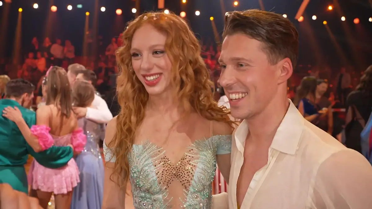 Rührende Worte vom Siegerpaar Anna Ermakova und Valentin Lusin