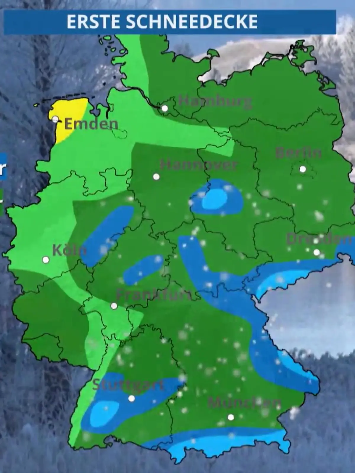Bild zu: "Wann bleibt der erste Schnee liegen?"
