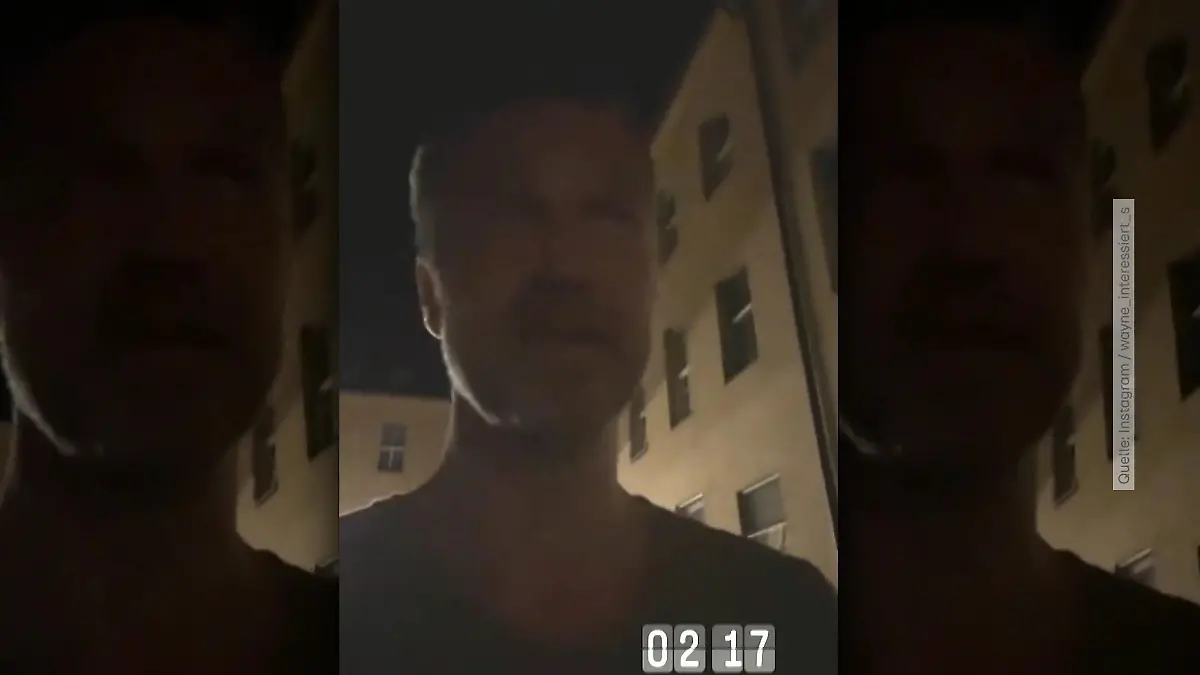 Wayne Carpendale: Notaufnahme nach Mückenstich Dicker Unterarm und rote Linie