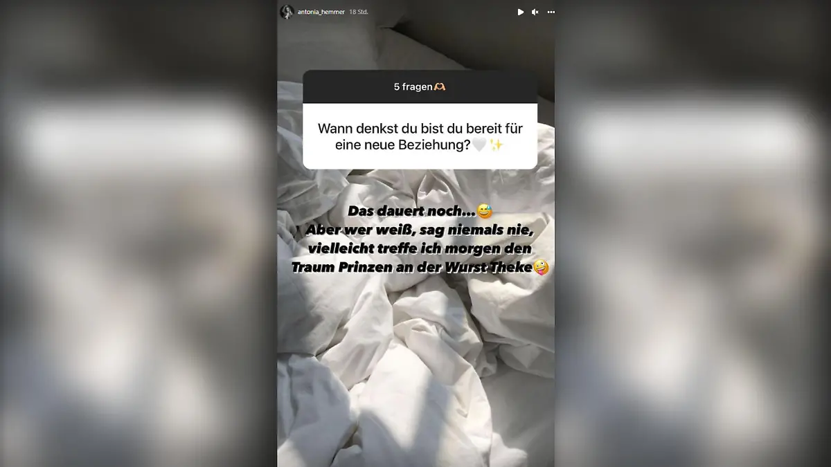 Antonia Hemmer stellt sich in einer Instagram-Fragerunde offen den Fragen ihrer Fans.
