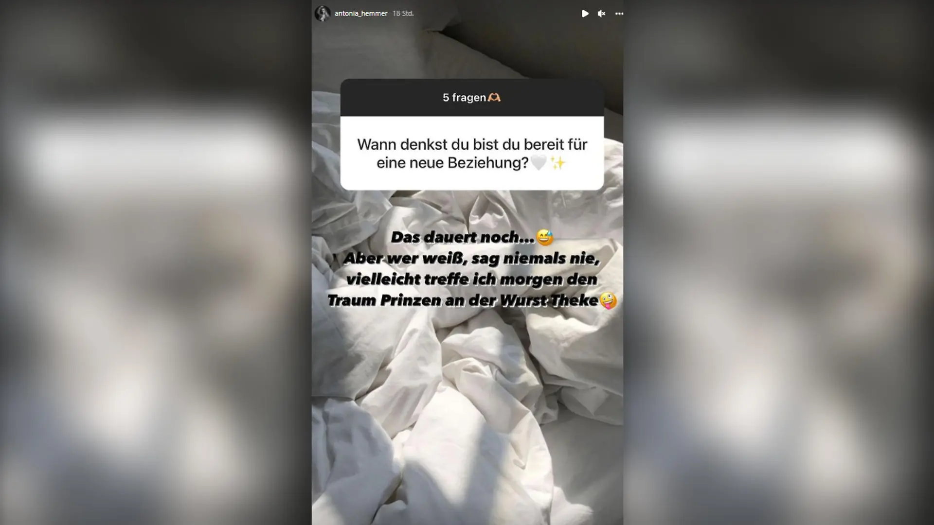 Antonia Hemmer stellt sich in einer Instagram-Fragerunde offen den Fragen ihrer Fans.