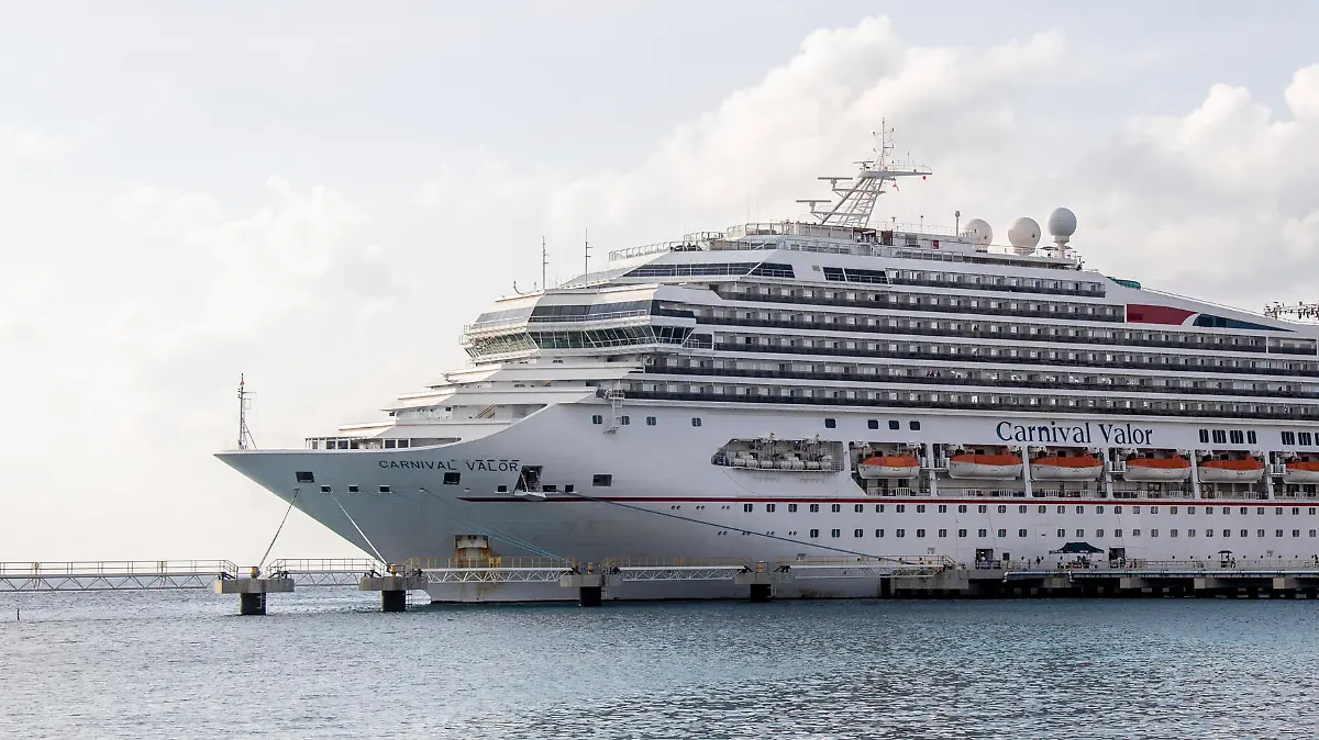 Carnival Valor seen during day four of the ShipRocked cruise on Tuesday, Feb. 4, 2020. (Photo by Amy Harris/Invision/AP)
