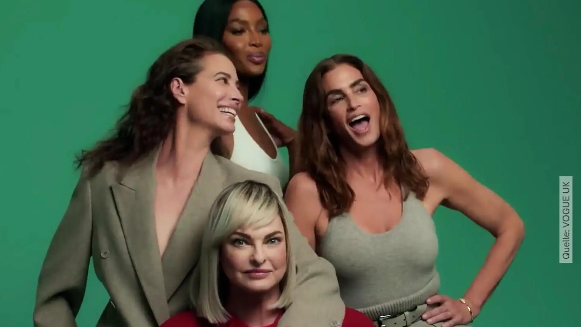 Supermodels der 90er wieder vereint auf der Vogue Naomi, Cindy, Christy und Linda