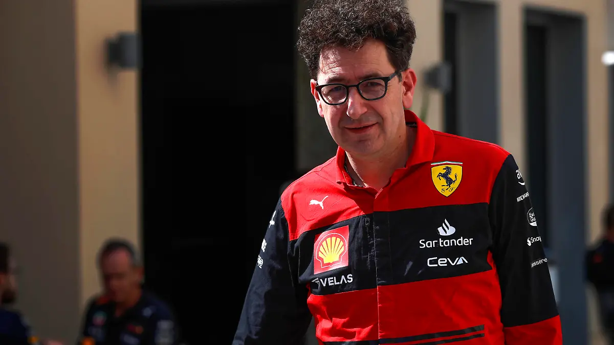  Formula 1 2022: Abu Dhabi GP YAS MARINA CIRCUIT, UNITED ARAB EMIRATES - NOVEMBER 20: Mattia Binotto, Team Principal, Ferrari, arrives into the paddock during the Abu Dhabi GP at Yas Marina Circuit on Sunday November 20, 2022 in Abu Dhabi, United Arab Emirates. Photo by Carl Bingham / LAT Images Images PUBLICATIONxINxGERxSUIxAUTxHUNxONLY GP2222_074812_X4I0656
