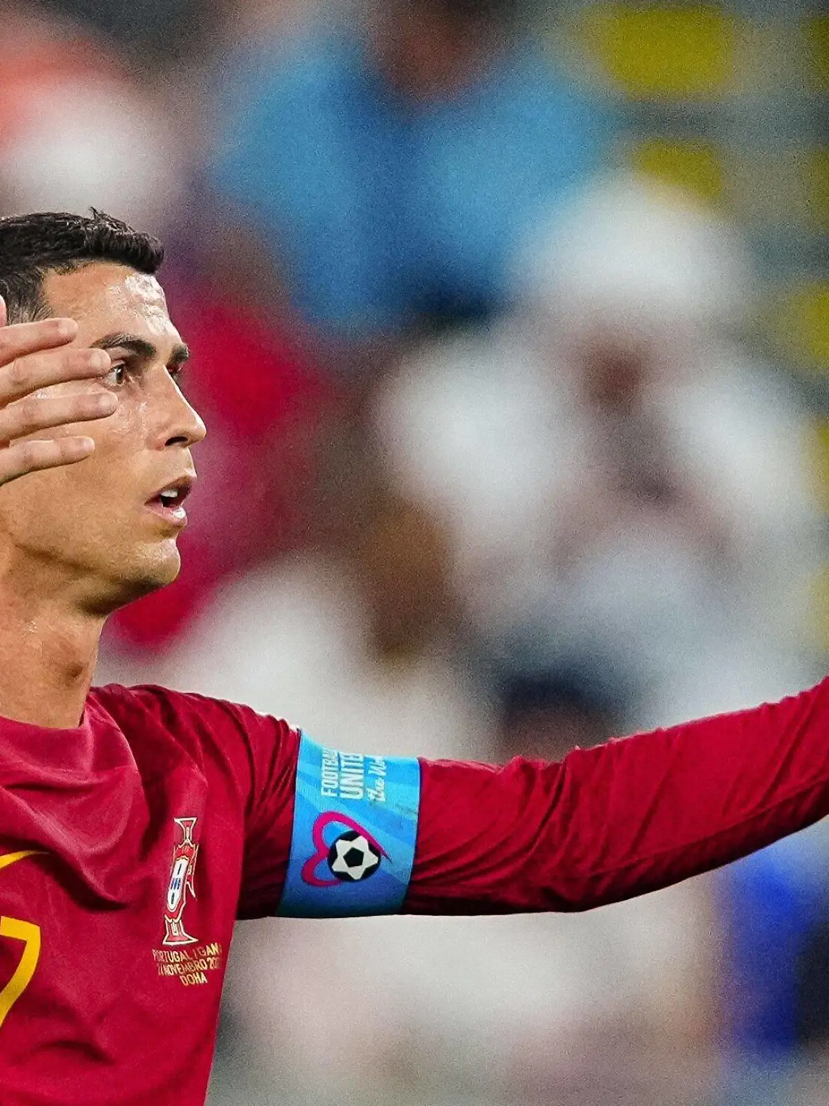  Mandatory Credit: Photo by Javier Garcia/Shutterstock 13626526cf Cristiano Ronaldo of Portugal looks frustrated Portugal v Ghana, FIFA World Cup, WM, Weltmeisterschaft, Fussball 2022, Group H, Football, Stadium 974, Doha, Qatar - 24 Nov 2022 Editorial Use Only Portugal v Ghana, FIFA World Cup 2022, Group H, Football, Stadium 974, Doha, Qatar - 24 Nov 2022 Editorial Use Only PUBLICATIONxINxGERxSUIxAUTXHUNxGRExMLTxCYPxROMxBULxUAExKSAxONLY Copyright: xJavierxGarcia/Shutterstockx 13626526cf