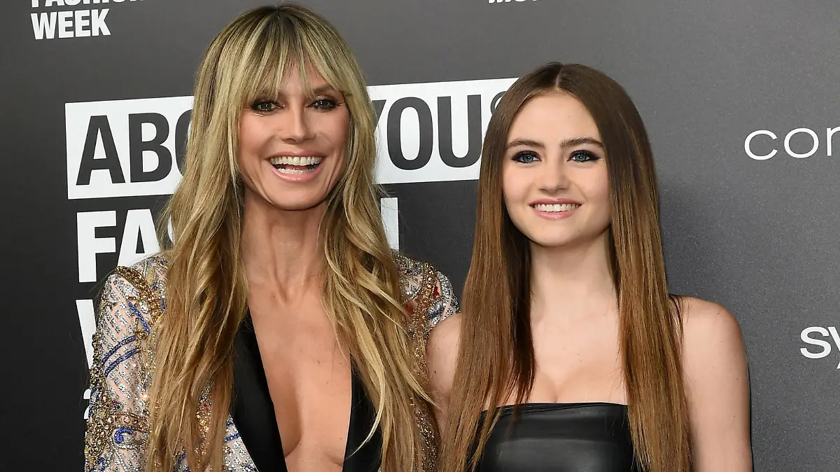 Milan, About You fashion show - Celebrities arrivals - Heidi Klum, Leni Klum