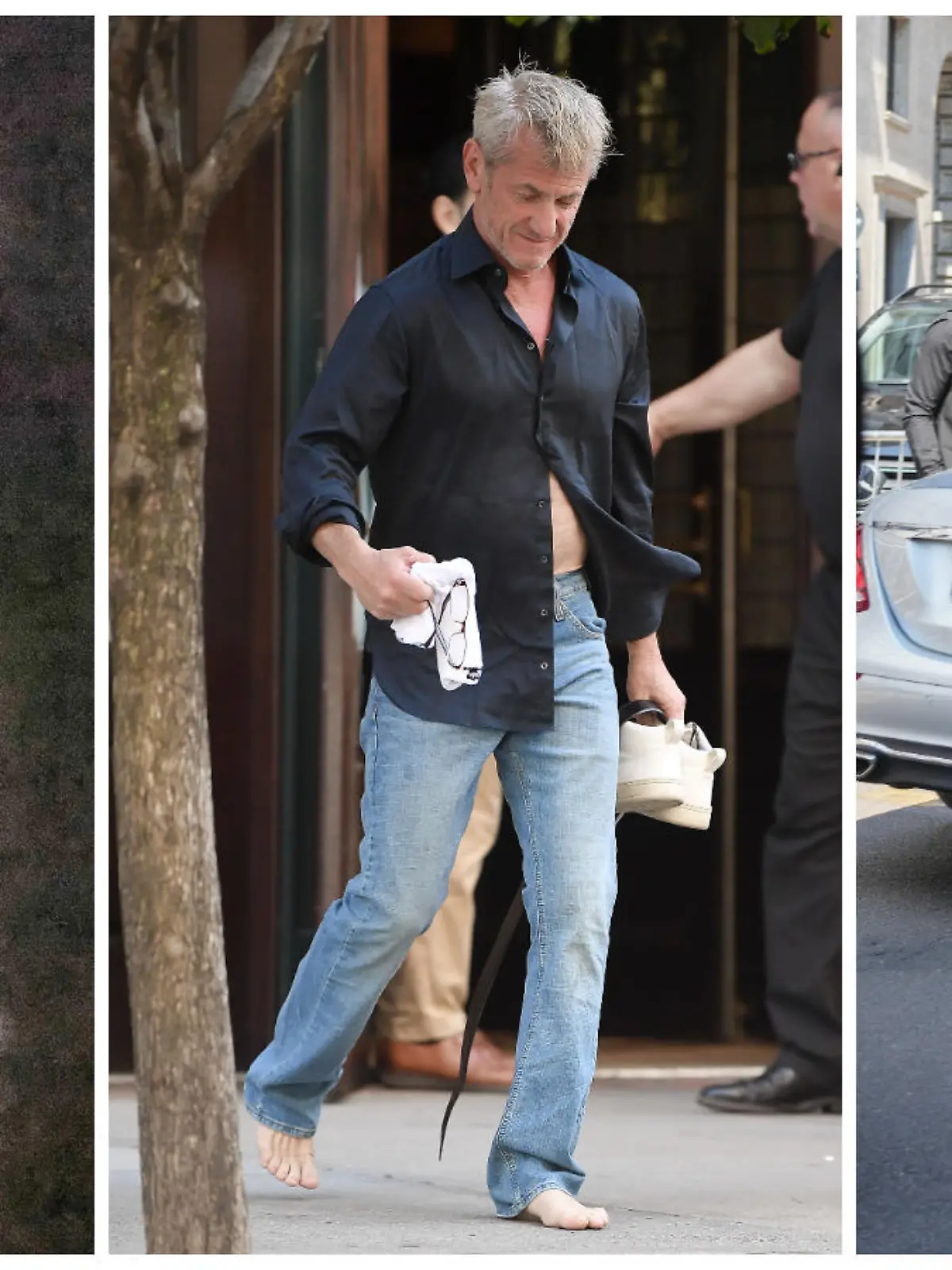 Bianca Censori, Sean Penn und Chris Pine sind im Barfuß-Fieber