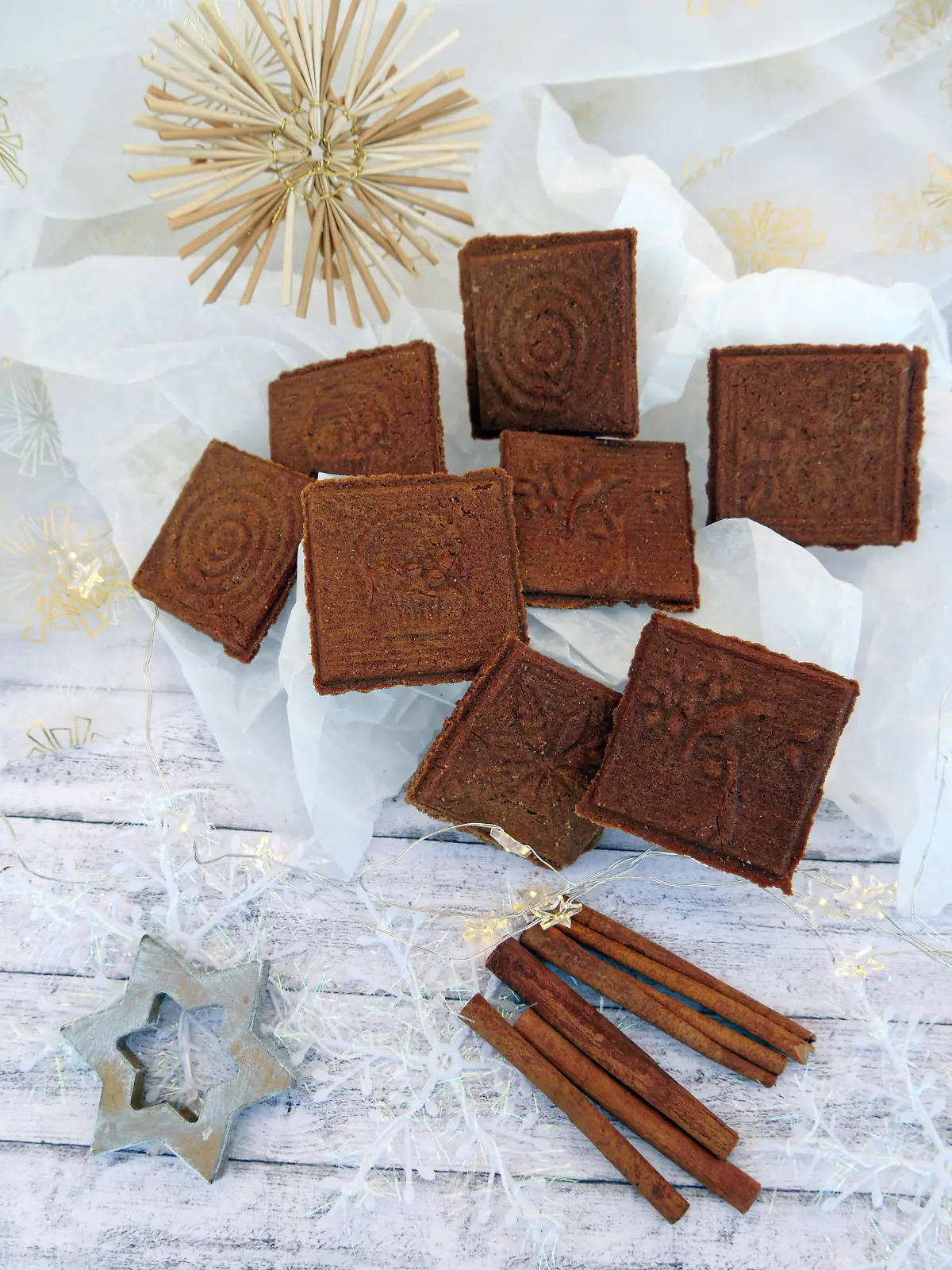 Selbstgemachte Waffeln, Zimtwaffeln, Weihnachtsgebäck