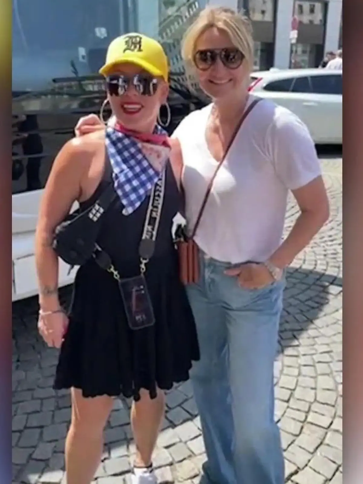 Bild zu: "Frauke Ludowig trifft PINK zufällig in Wien"
