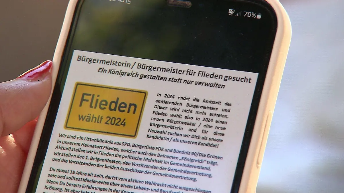 Stellenausschreibung Bürgermeister Gemeinde Flieden