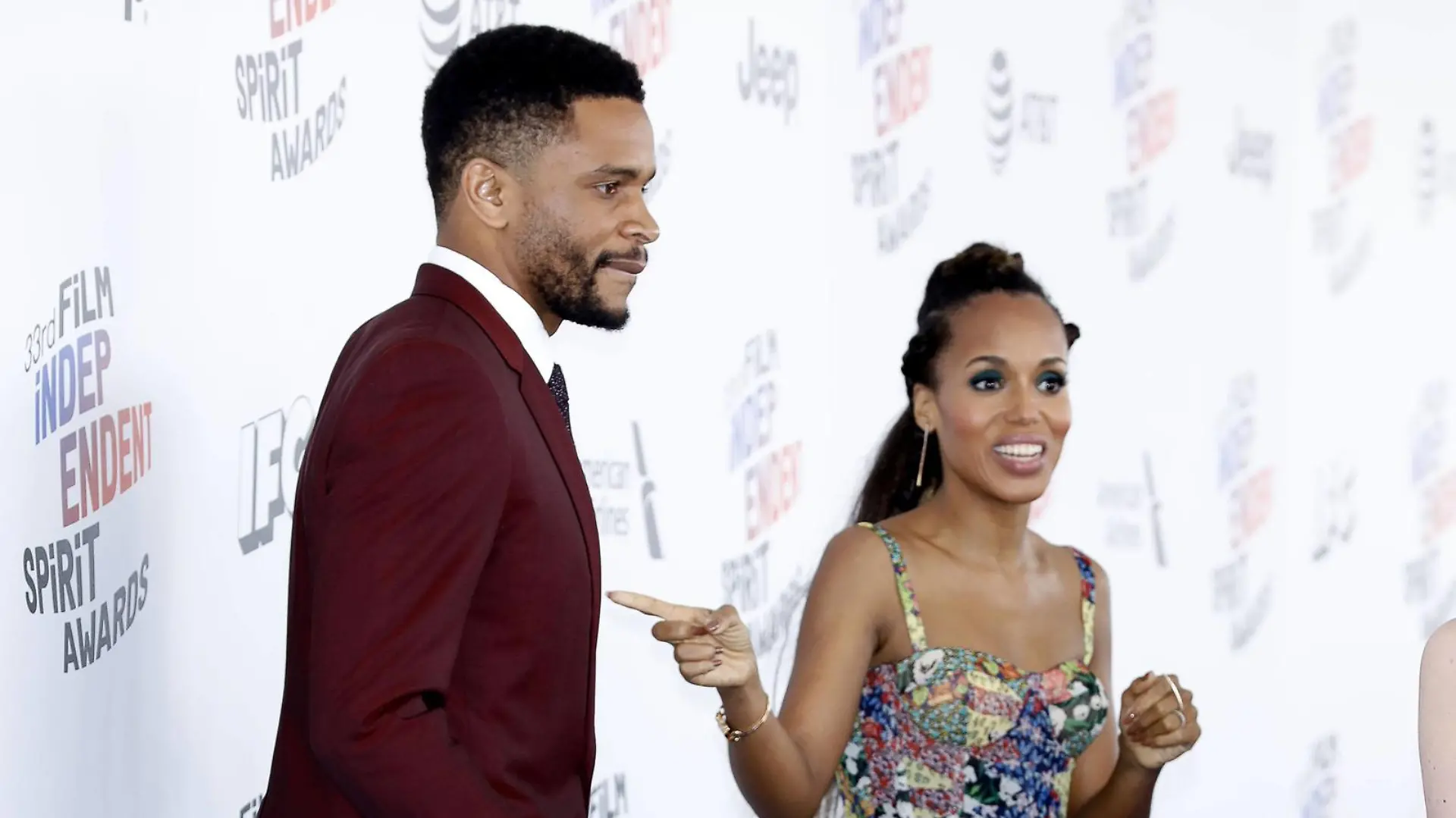 SANTA MONICA, CA - MARCH 03: Nnamdi Asomugha Kerry Washington photographed at the 2018 Film Independent Spirit Awards on March 3, 2018 in Santa Monica, California. (Photo by John Rasimus) *** SANTA MONICA CA MARCH 03 Nnamdi Asomugha Kerry Washington photographed at the 2018 Film Independent Spirit Awards on March 3,2018 in Santa Monica California Photo by John Rasimus Foto:xD.xBedrosianx/xFuturexImage