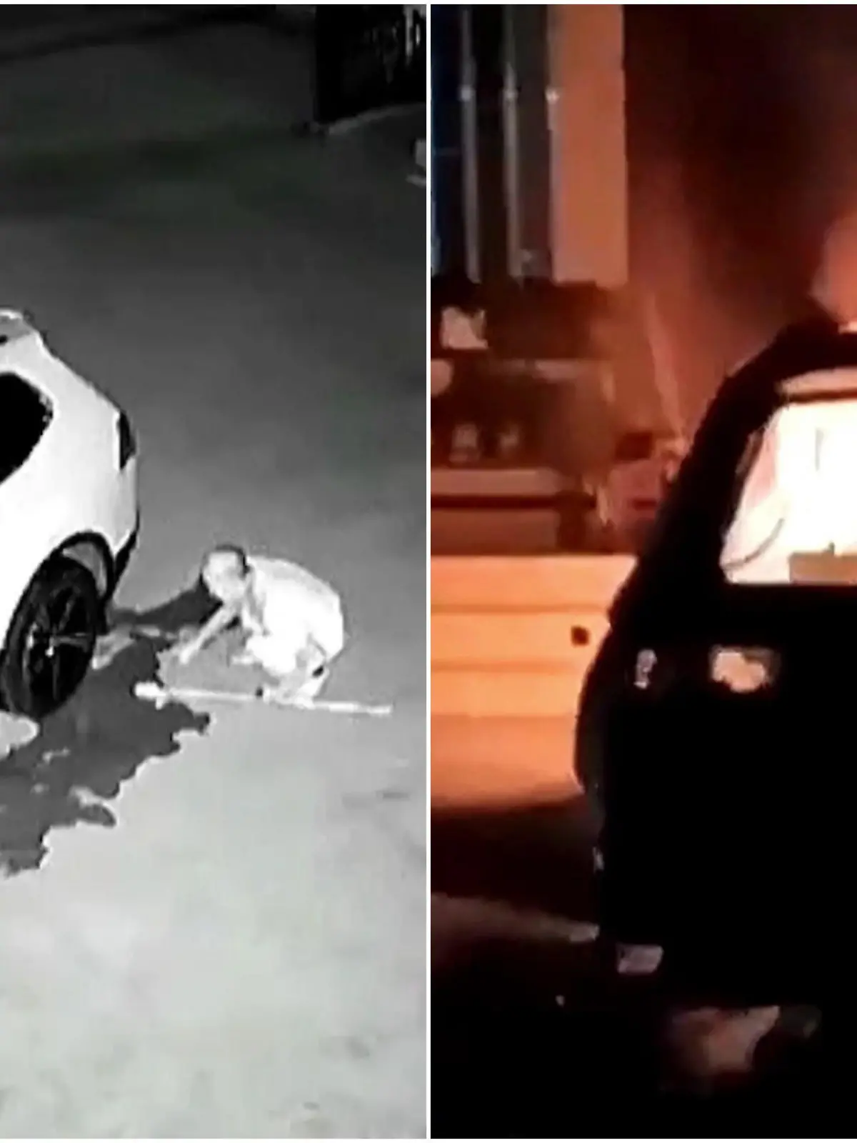 So schnell können kleine Streitigkeiten zu einem wirklich große Streit werden: Ein 85-jähriger zündet in der Nacht das Auto seines Nachbarn an - das brennt bis auf die Hülle komplett aus.