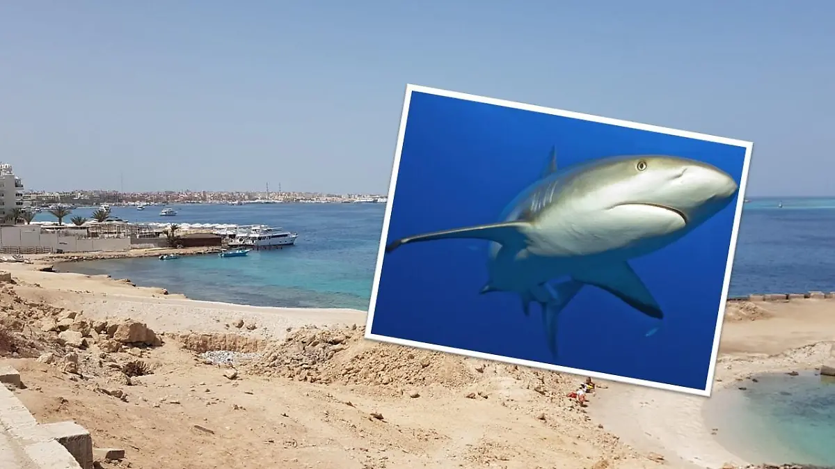 Ein Strand in Hurghada (Ägypten).