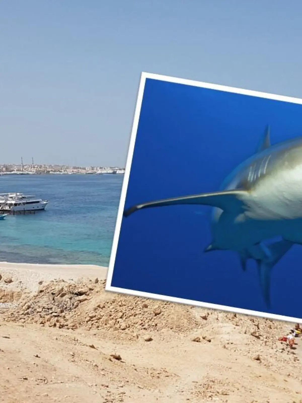 Ein Strand in Hurghada (Ägypten).