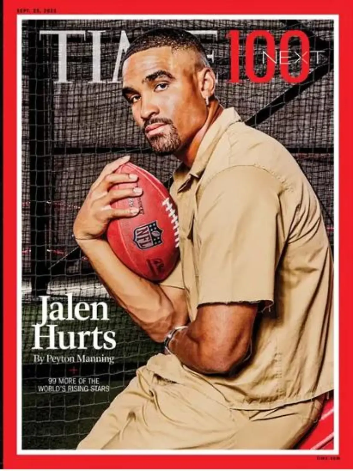 Jalen Hurts (25) auf dem Cover des renommierten Time-Magazins