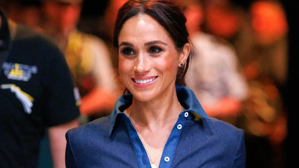Herzogin Meghan, Duchess of Sussex, bei ihrem Besuch der Invictus Games Düsseldorf 2023 in der Merkur Spiel Arena Düsseldorf. Düsseldorf, 15.09.2023 NRW Deutschland *** Duchess Meghan, Duchess of Sussex, during her visit to the Invictus Games Düsseldorf 2023 at Merkur Spiel Arena Düsseldorf Düsseldorf, 15 09 2023 NRW Germany. Copyright: xChristophxHardtx