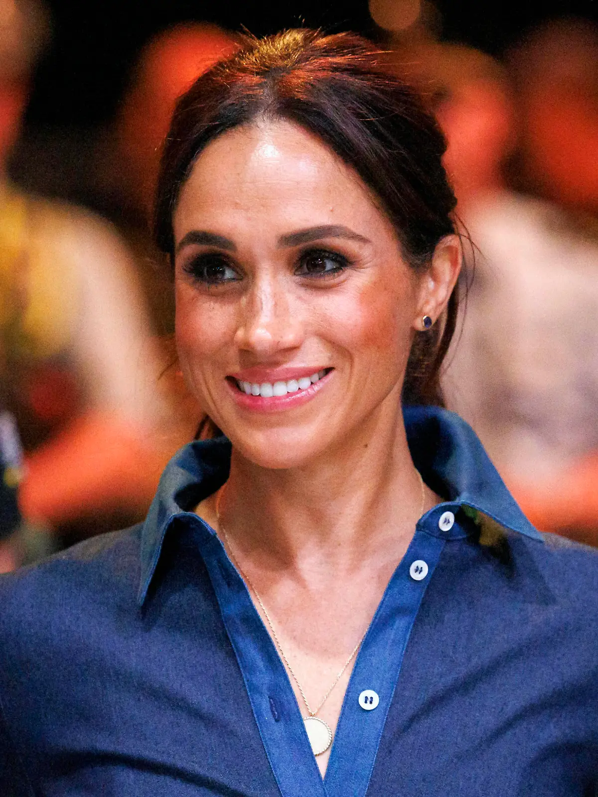 Herzogin Meghan, Duchess of Sussex, bei ihrem Besuch der Invictus Games Düsseldorf 2023 in der Merkur Spiel Arena Düsseldorf. Düsseldorf, 15.09.2023 NRW Deutschland *** Duchess Meghan, Duchess of Sussex, during her visit to the Invictus Games Düsseldorf 2023 at Merkur Spiel Arena Düsseldorf Düsseldorf, 15 09 2023 NRW Germany. Copyright: xChristophxHardtx