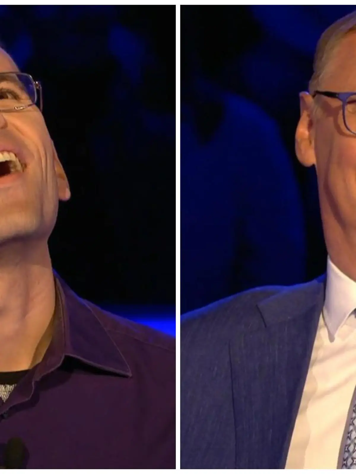 „Wer wird Millionär?“-Moderator Günther Jauch und sein Kandidat Dr. Robert Philippsberg liefern sich ein kleines Hauptstadt-Battle.