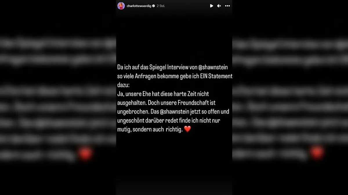 Charlotte Würdig äußert sich zu Sidos Drogenbeichte