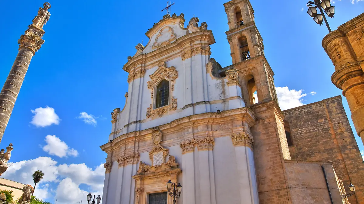 Mother Church of St. Andrea. Presicce. Puglia. Italy.