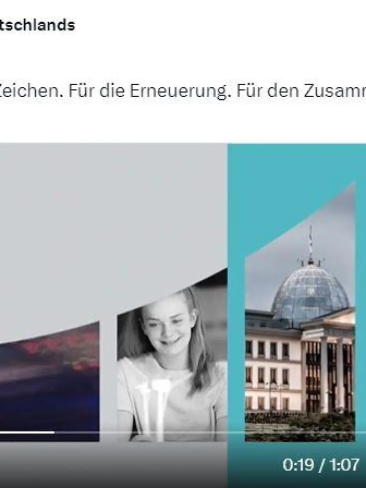 Peinliche Panne: Hier wird statt des Reichstag der Präsidentenpalast in Tiflis gezeigt.