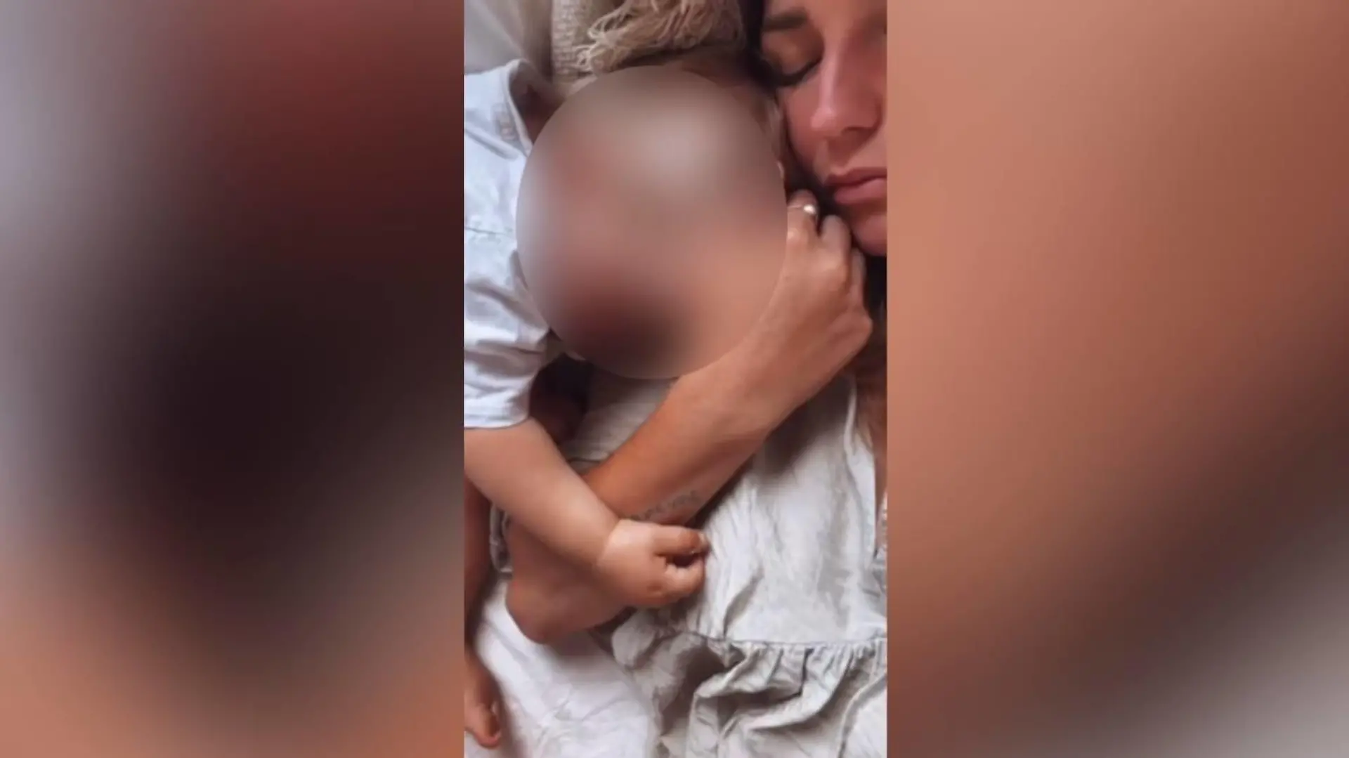 Kerstin Posch mit Baby