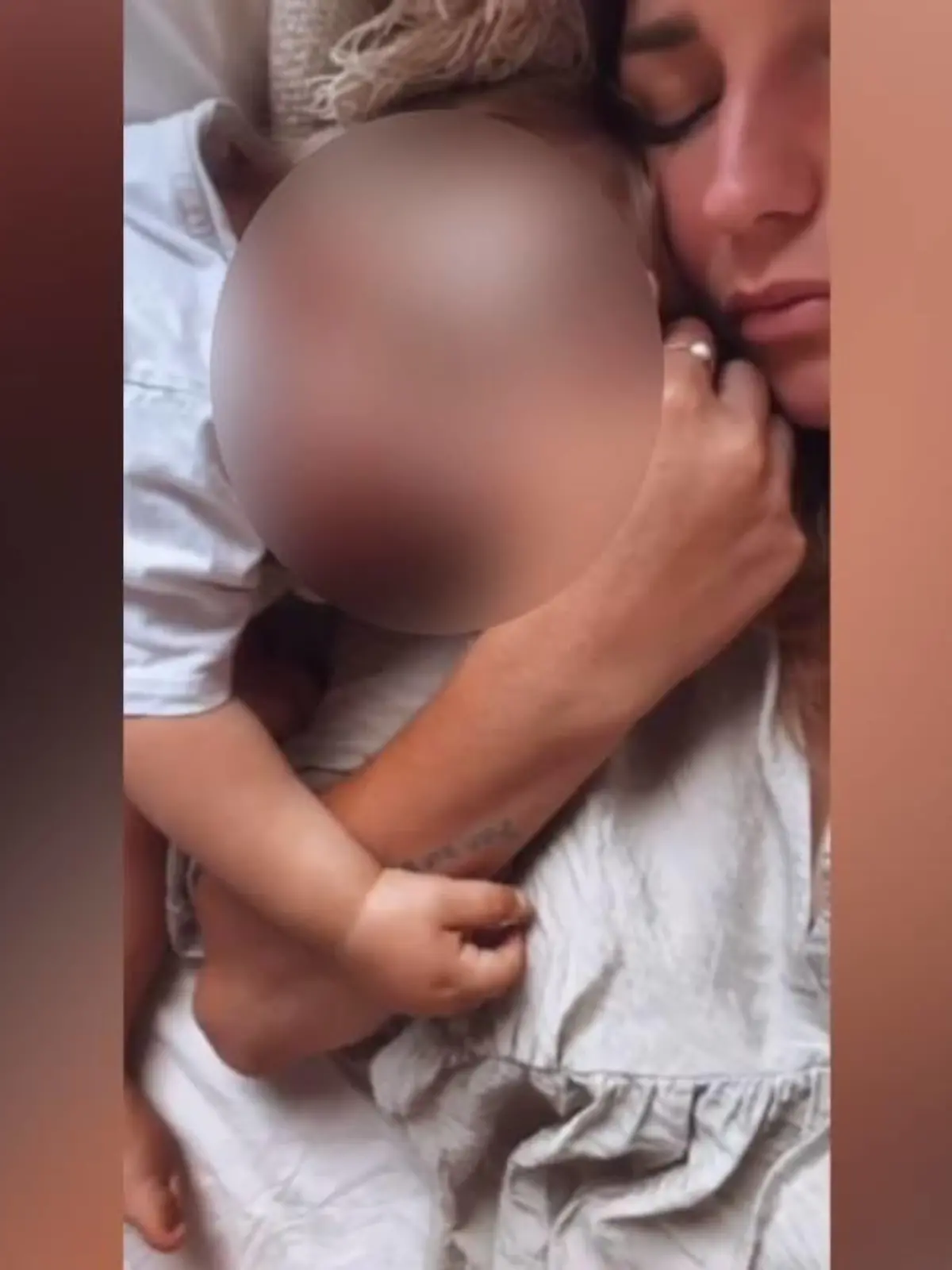 Kerstin Posch mit Baby