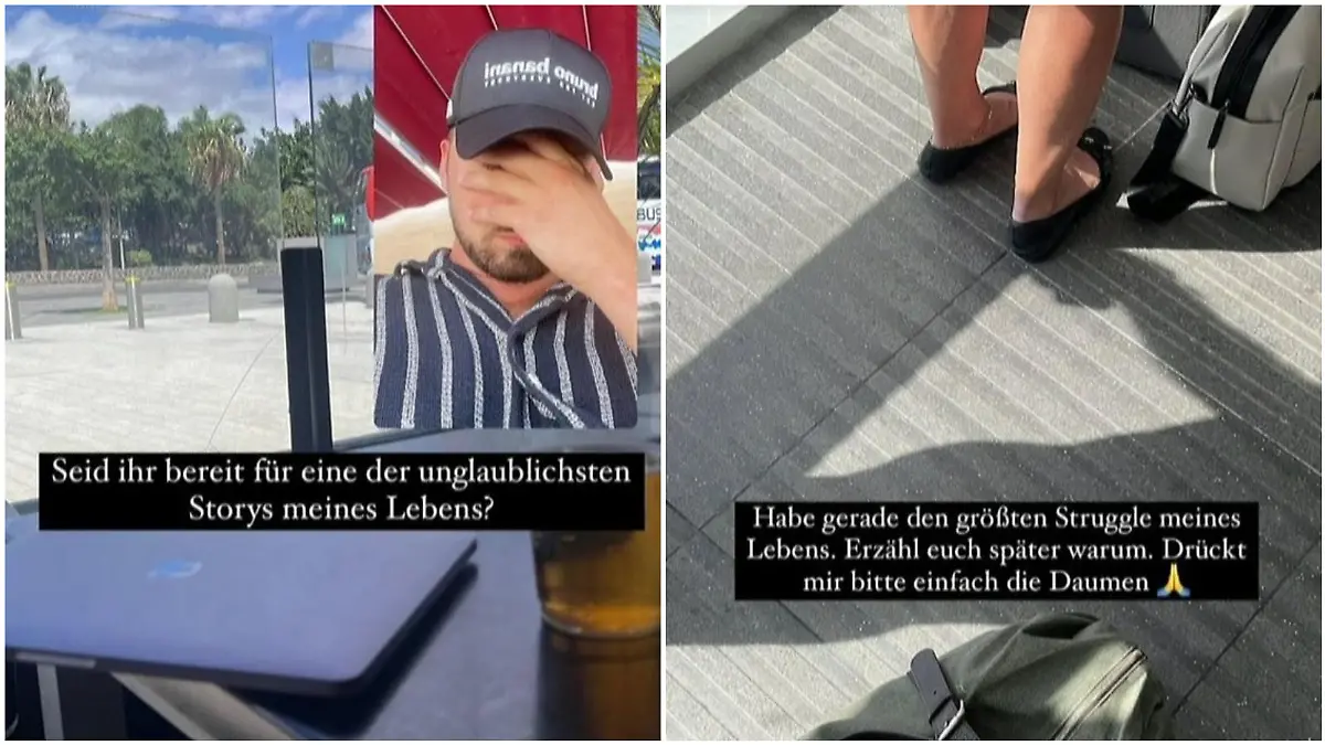 Collage aus Dominik Stuckmanns Instagram-Story.