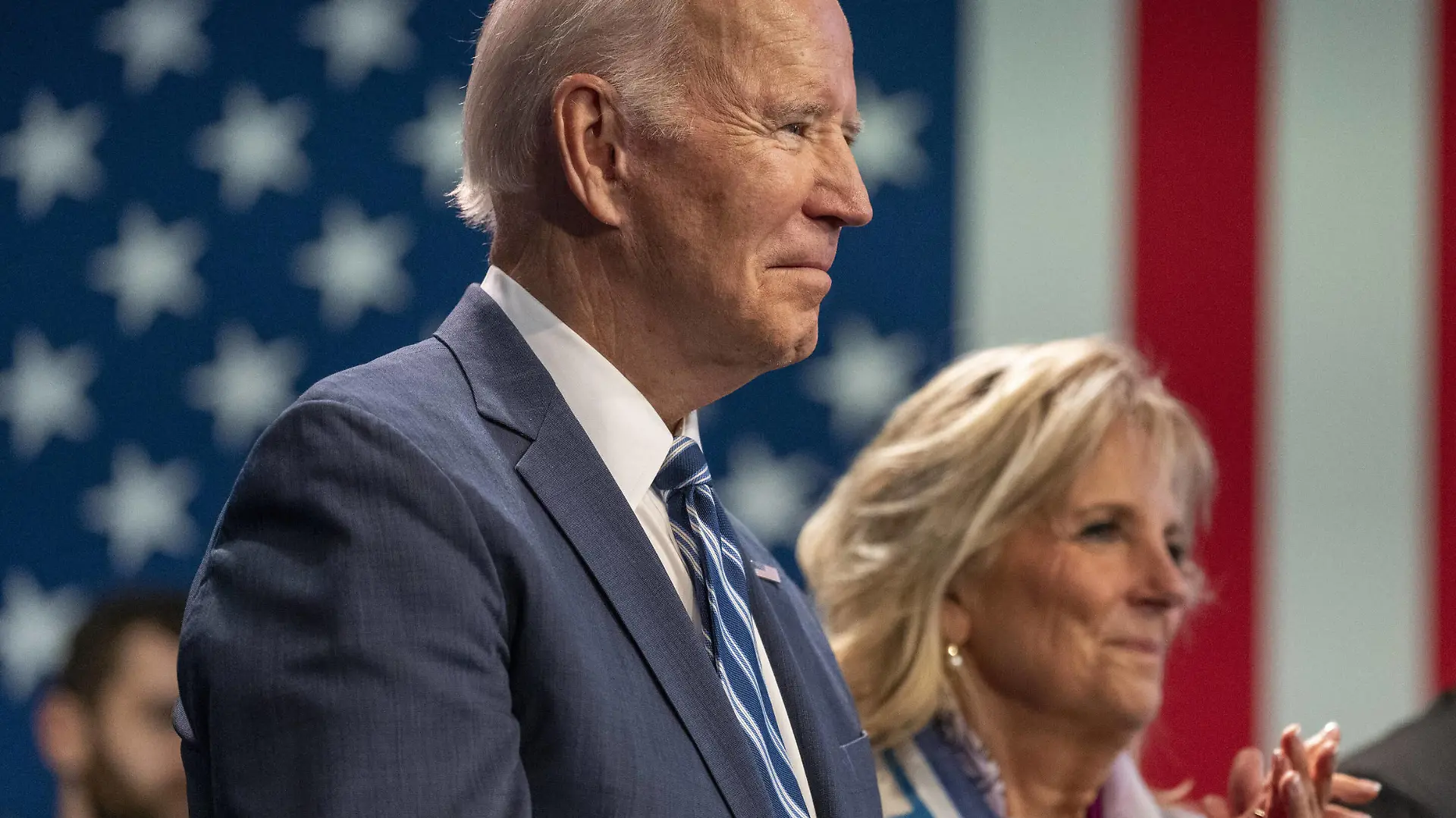 President Joe Biden listens during a DNC political event at Howard Theatre in Washington, DC on Thursday, November 10, 2022. 1 WAP20221110524 KenxCedeno