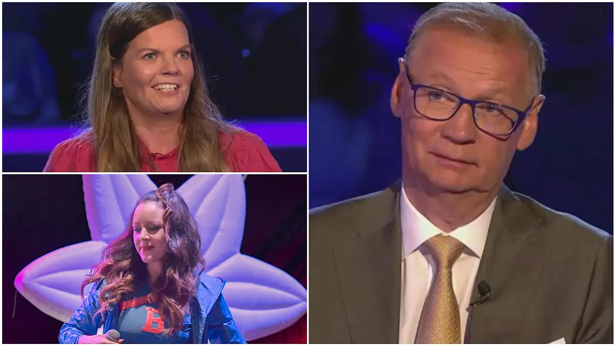 „Als ich hörte, dass Jasmin Wagner bei uns in der Sendung ist, habe ich auf Blümchen gehofft“, gesteht WWM-Moderator Günther Jauch seiner gleichnamigen Kandidatin.