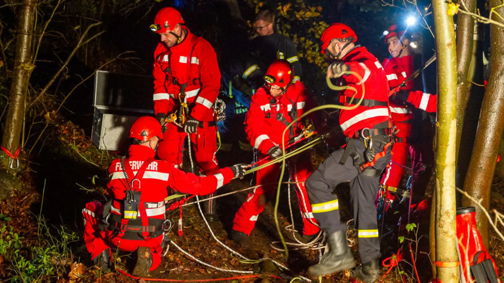 Für die Feuerwehr und die Höhenretter war die Rettung schwierig.