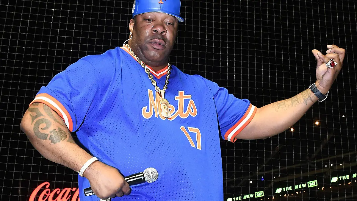 NEW YORK, NY - JUNE 22: Busta Rhymes performs in Citi Field in Flushing, New York after the NY Mets-LA Dodgers game on June 22, 2018. ?CAP/MPI/JP?©JP/MPI/Capital Pictures