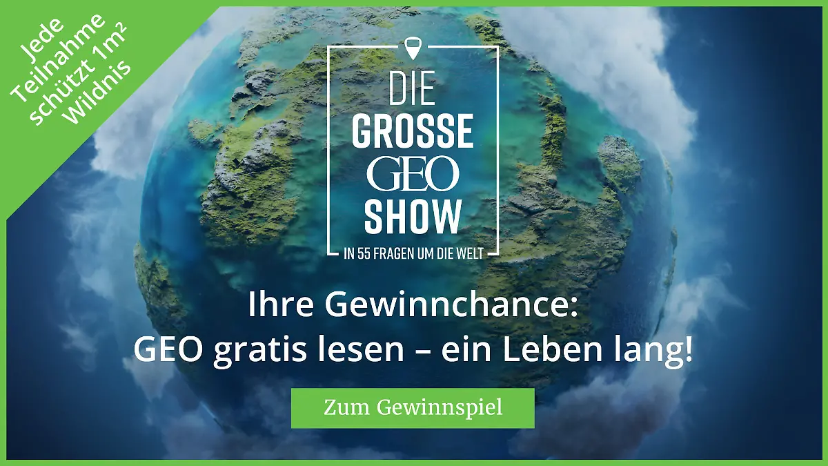 1 von 55 lebenslangen GEO-Abos gewinnen.