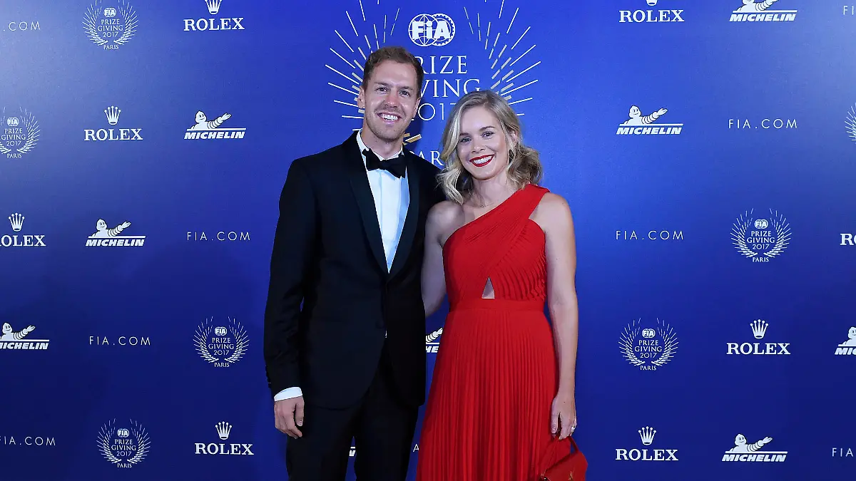 Vettel mit seiner Freundin Hanna @picture alliance/dpa
