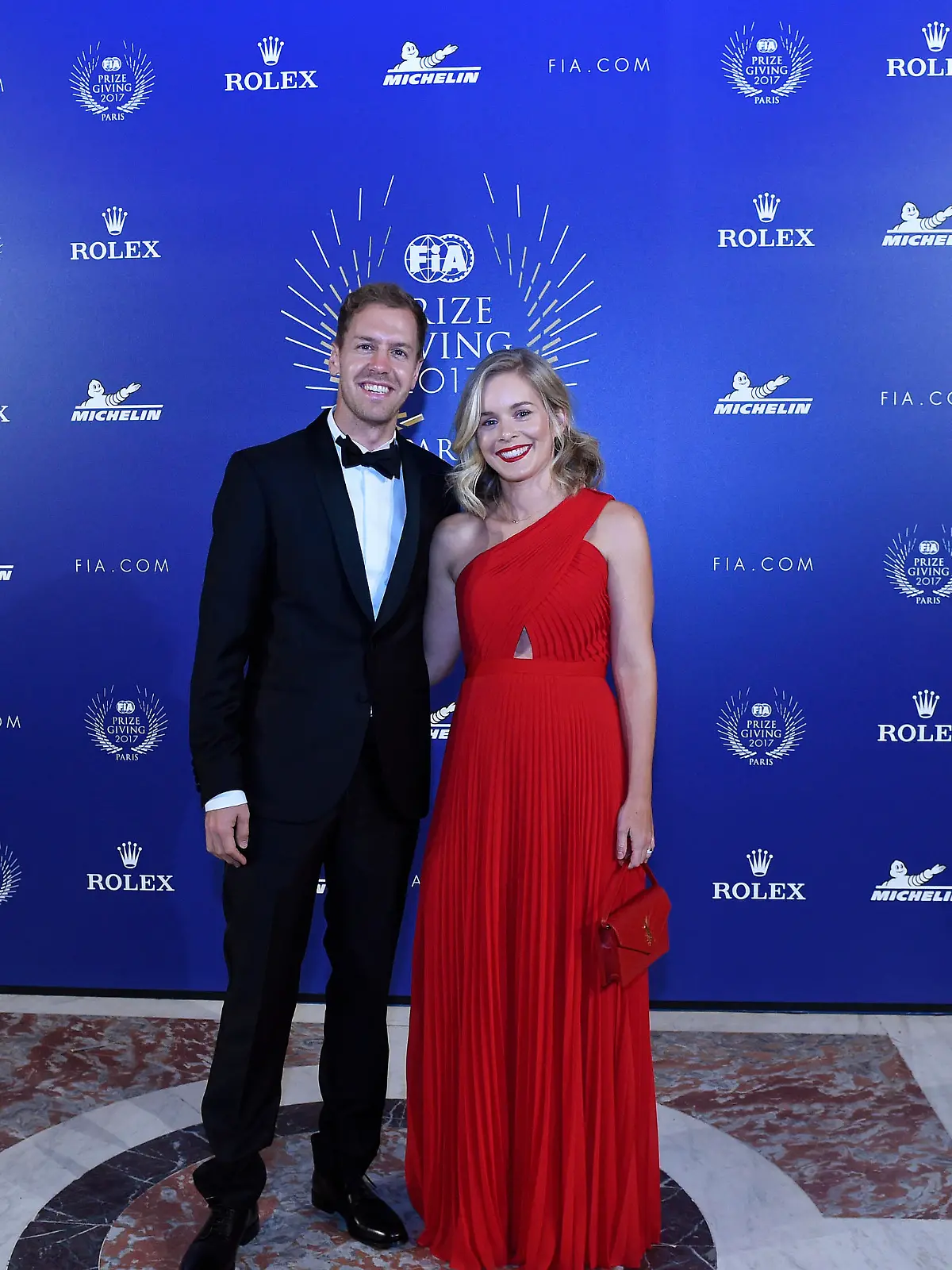 Vettel mit seiner Freundin Hanna @picture alliance/dpa