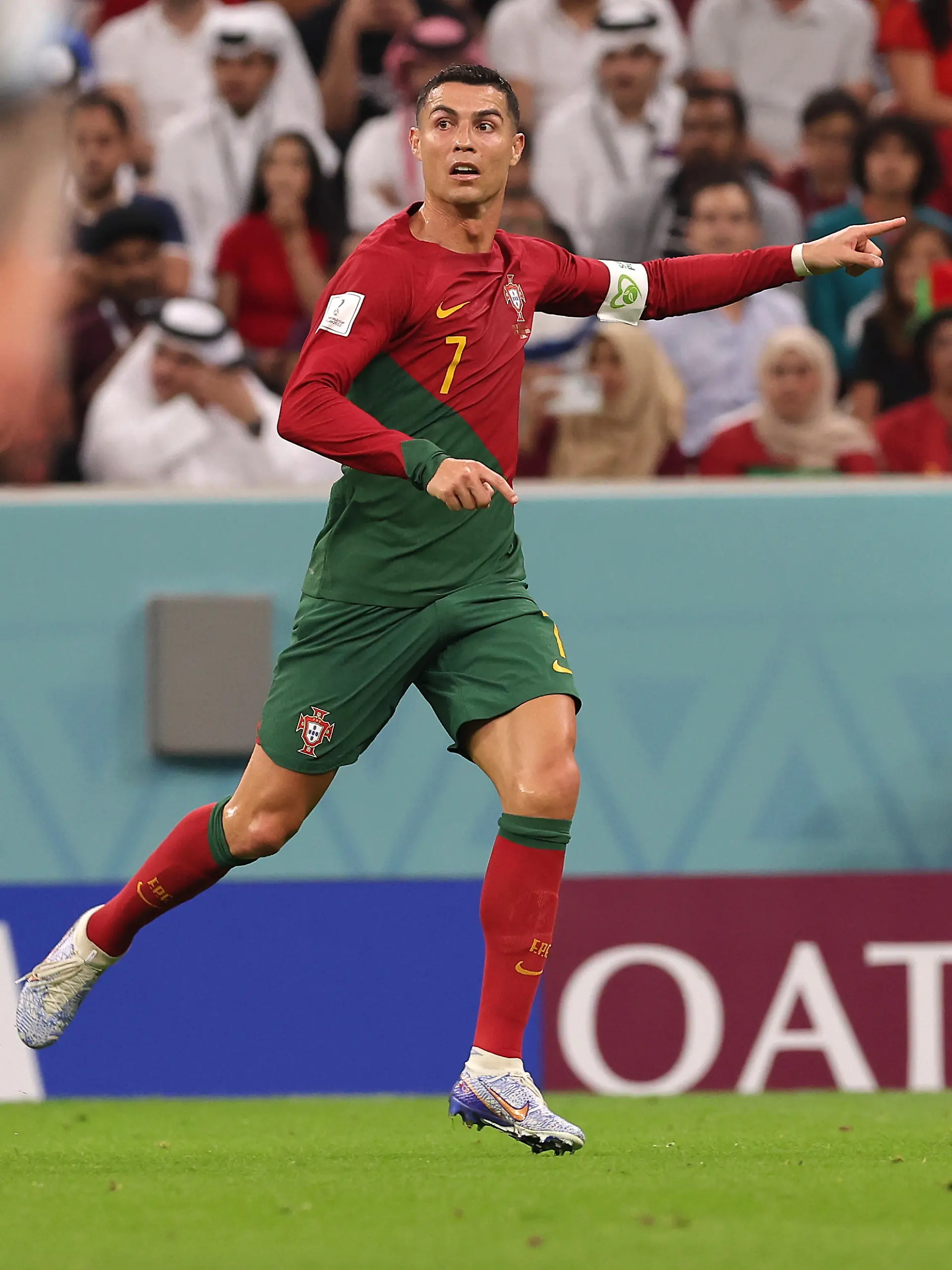 November 29, 2022, Qatar, New Delhi, Doha: Football World cup 2022 : Portugal 2 - 0 Uruguay in group stage H. Ronaldo & Bruno Fernandes each one goal. Portuguese got qualified for the second round as the team is sitting at the top of the table qualifying for the second round. Christiano Ronaldo in action. (Credit Image: © Seshadri Sukumar/ZUMA Press Wire) / action press