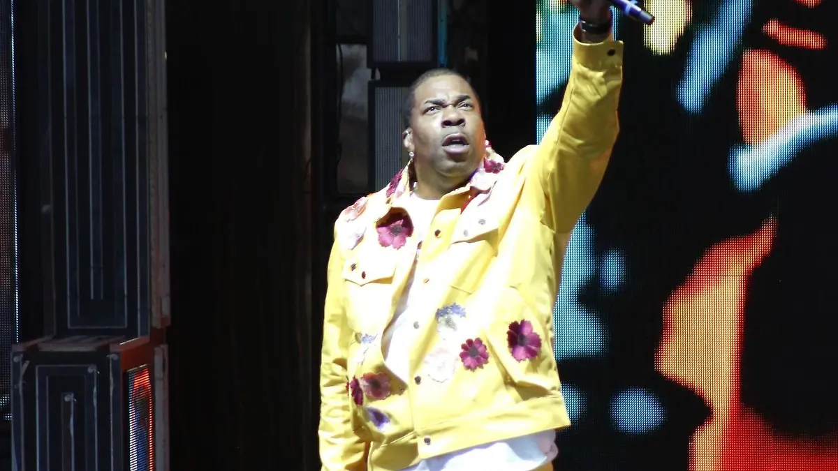Cincinnati, OH - 50 Cent, Busta Rhymes, and Jeremih perform during 'Final Lap Tour' at the Riverbend Music Center in Cincinnati.
Pictured: Busta Rhymes 
BACKGRID USA 29 JULY 2023 


