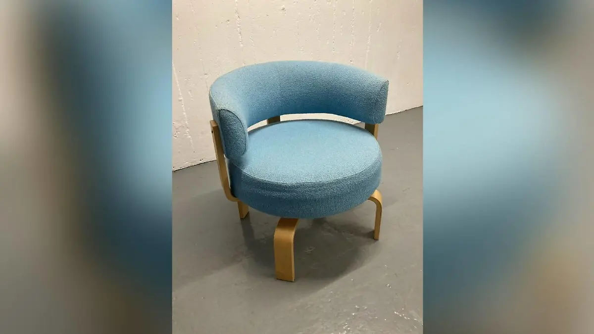 Blauer Fridene Sessel von Ikea