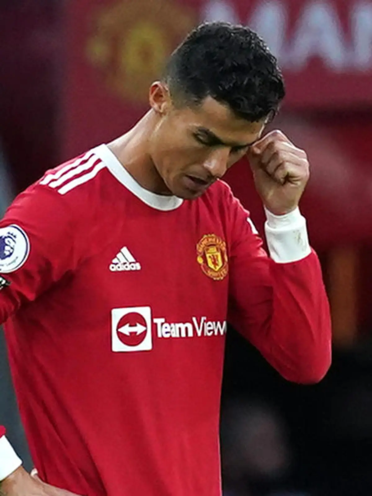 ARCHIV - 24.10.2021, Großbritannien, Manchester: Cristiano Ronaldo von Manchester United während des Premier League-Spiels Manchester United - FC Liverpool. Ronaldo und seine Lebensgefährtin Georgina Rodriguez trauern um ihren wohl bei der Geburt gestorbenen Sohn. (zu dpa "Ronaldo und seine Partnerin trauern um verlorenes Baby") Foto: Martin Rickett/PA Wire/dpa +++ dpa-Bildfunk +++