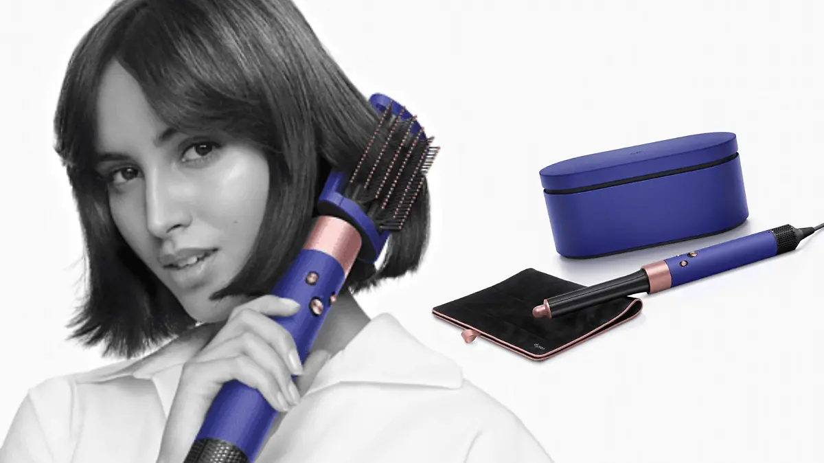 Frau mit Dyson Airwrap