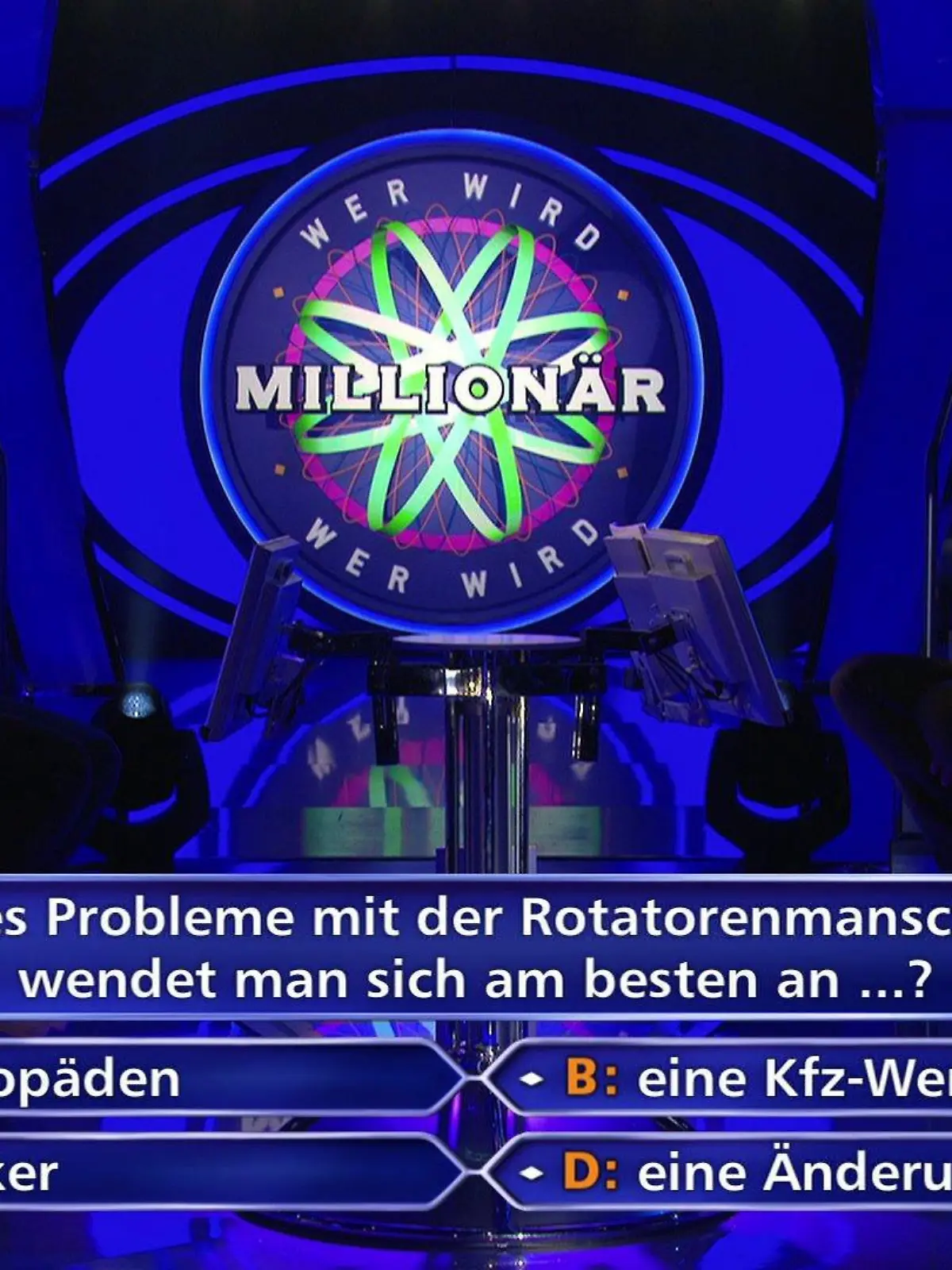 Wirklich gut gespielt! Es ist die 125.000´-Euro-Frage und Günther Jauchs Kandidatin Jennifer Priewer hat noch immer ihren Telefonjoker zur Verfügung.