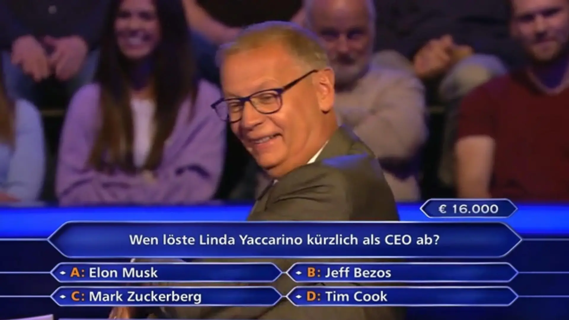 Er selbst eine künstliche Intelligenz? „Wer wird Millionär?“-Moderator hat sichtlich Spaß bei seinem kleinen Geständnis!