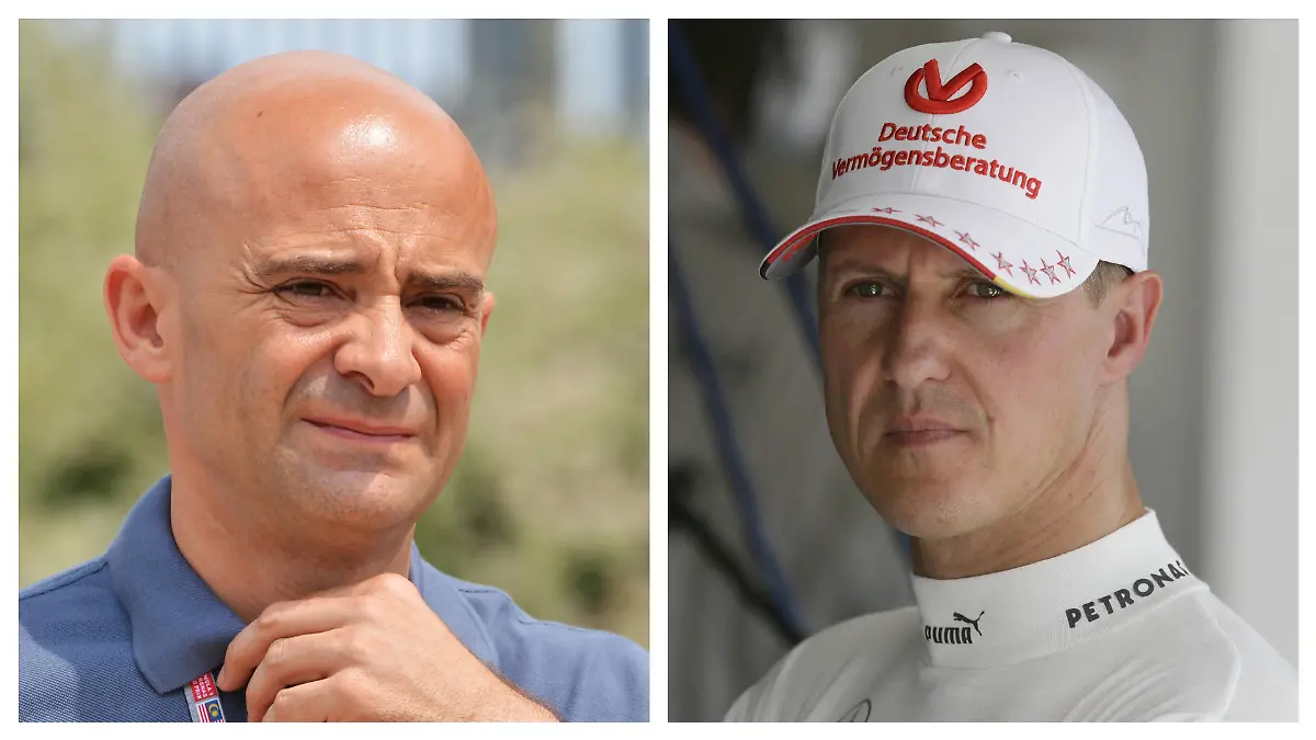 Antonio Lobato (l.) hat für einen Witz über Michael Schumacher heftige Kritik einstecken müssen.