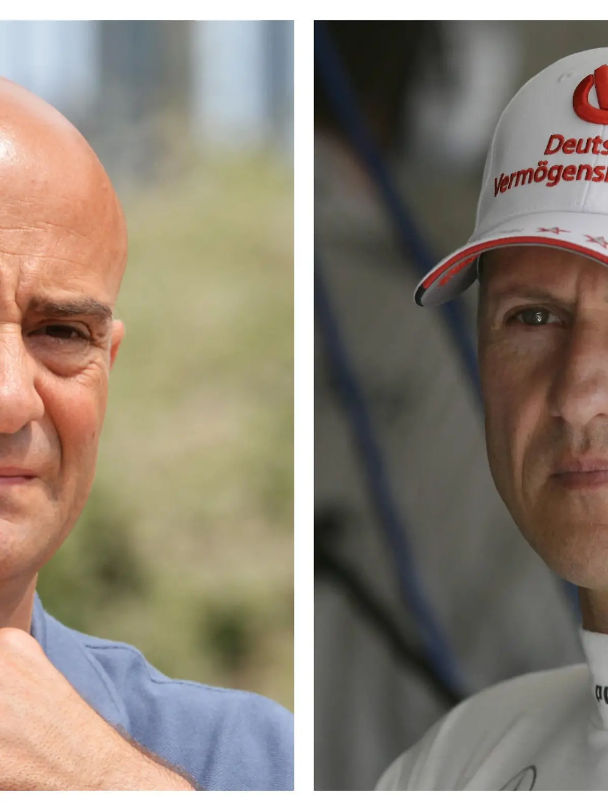 Antonio Lobato (l.) hat für einen Witz über Michael Schumacher heftige Kritik einstecken müssen.