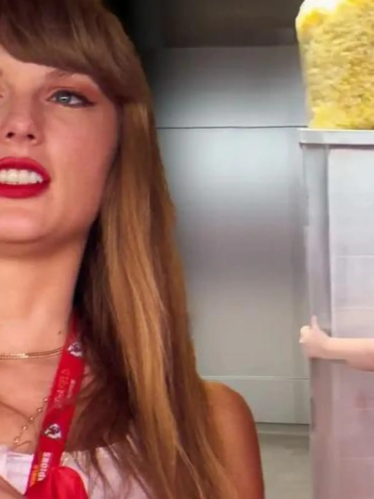 Taylor Swift soll in dieser Popcorn-Maschine gesteckt haben
